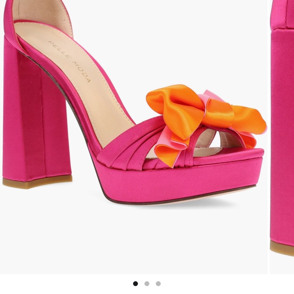 Pelle moda gema platform heels
